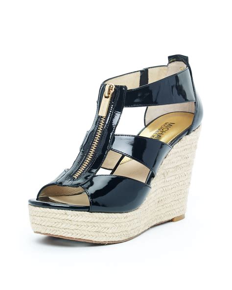 michael kors damita wedge leather|Damita Leather Wedge .